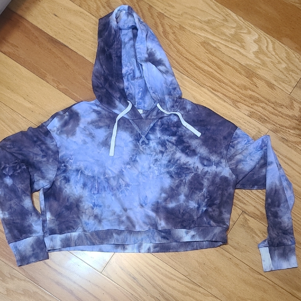 Garage Purple and Blue Tie-Dye Hoodie